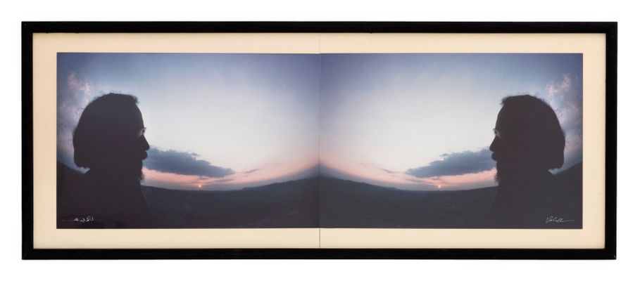 Luca Maria Patella - Autofoto al tramonto speculare (altra ora)