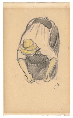 Camille Pissarro - Squatting Woman