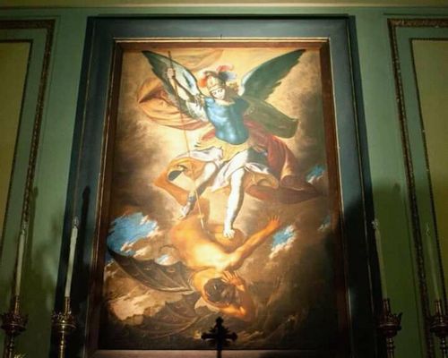 Girolamo De Magistro - Archangel Michael who overthrows the devil