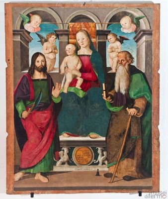 Giuliano Presciutti - Madonna con il Bambino e i santi Bartolomeo e Antonio Abate