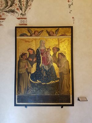 Jacopo Vincioli - Vierge à l'enfant et SS. franciscains