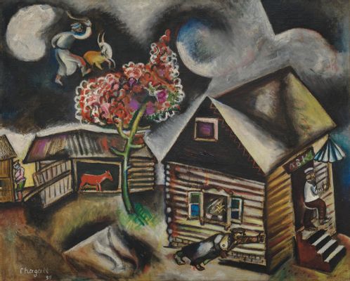 Marc Chagall - The Rain (La Pluie)