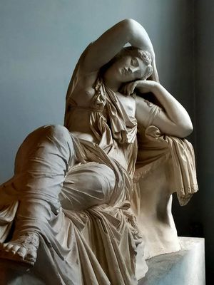 elenco de estatua, llamado Ariadna durmiente