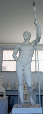 cast of statue, so-called Prince of the baths