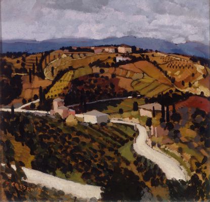 Felice Casorati - Tuscan landscape