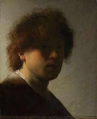 Rembrandt Harmenszoon van Rijn, detto Rembrandt - Youth self-portrait