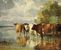 Constant Troyon  - Watering cows [detail]