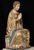 Gilded and polychrome wooden sculpture representing the praying Madonna