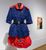 Monica Bolzoni - Rotes und blaues Kleid
