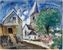 Marc Chagall - La chiesa di Chambon-sur-Lac