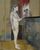 Mario Lattes - Nude woman painting