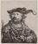 Rembrandt Harmenszoon van Rijn, detto Rembrandt - Self-portrait with plumed hat