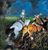 Antonio Ligabue - Semina con cavalli e temporale