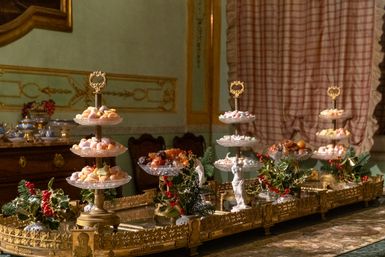 The festive table at Palazzo Spinola