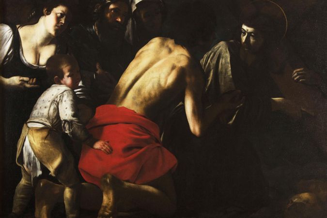Dialogue in the shadow of Caravaggio.