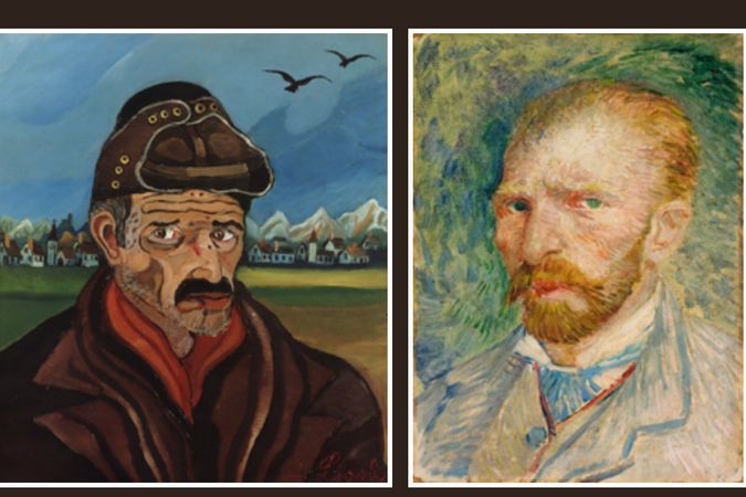 Comparison of two self-portraits