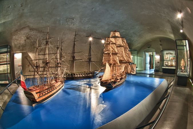 Galata Museo del Mare la sala dei velieri