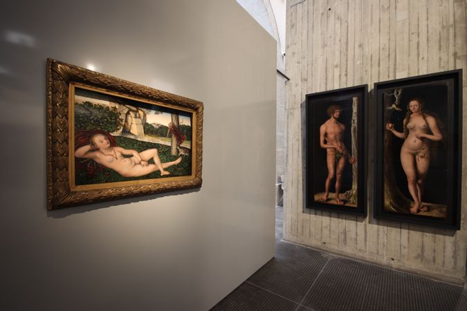 4. Lucas Cranach, La Nymphe à la source, Adam et Eve + Louis Jacquot.JPG